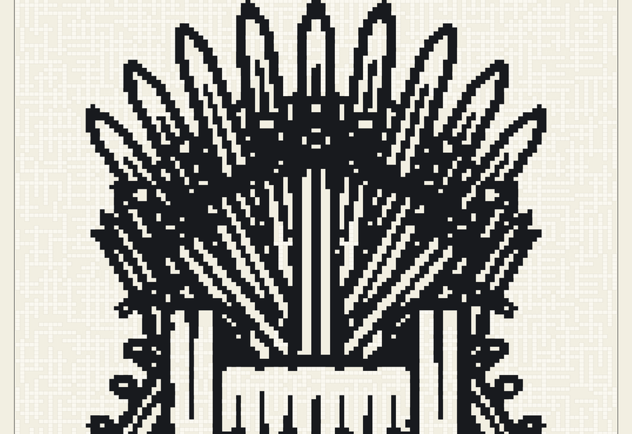 Iron Throne — criss-cross with 739 Game of Thrones words