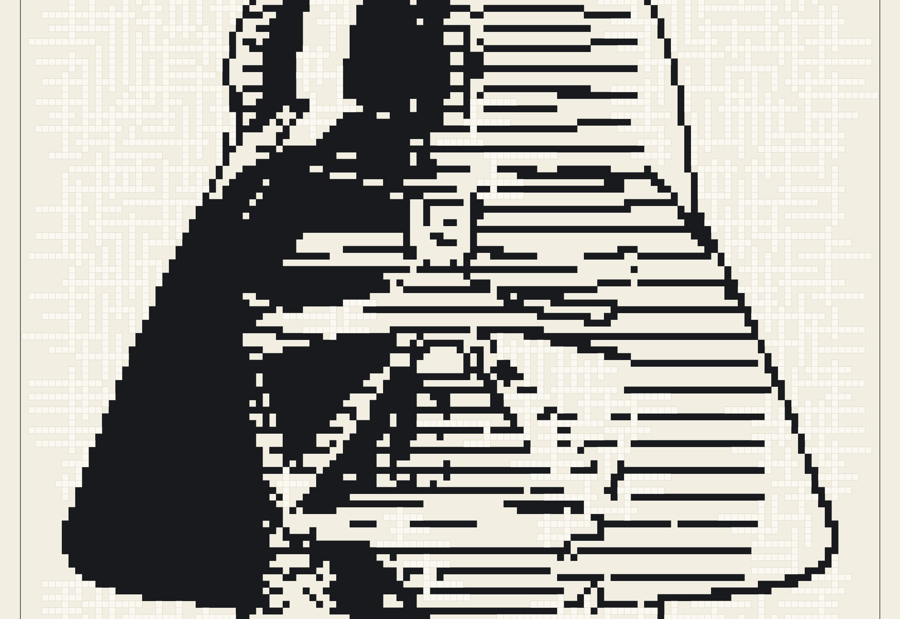 Darth Vader — kriskras met 726 Star Wars-woorden